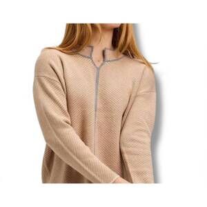 NEW ZAKET & PLOVER neru collar sweater in camel